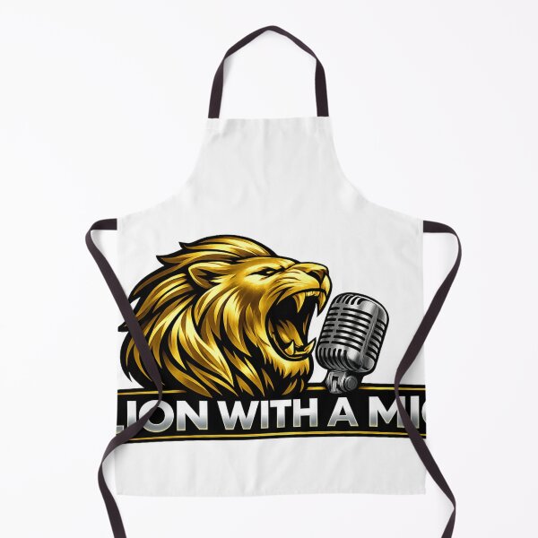 Item preview, Lion With A Mic - Golden Roaring Lion Logo - Speak Truth Design designed and sold by TheLionWithAMic.