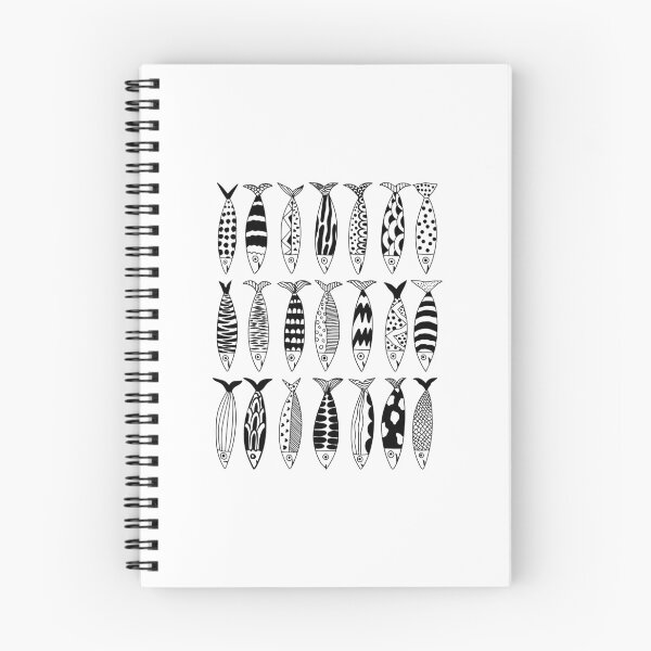 Item preview, Black and white fish pront designed and sold by AnabelleLee1010.