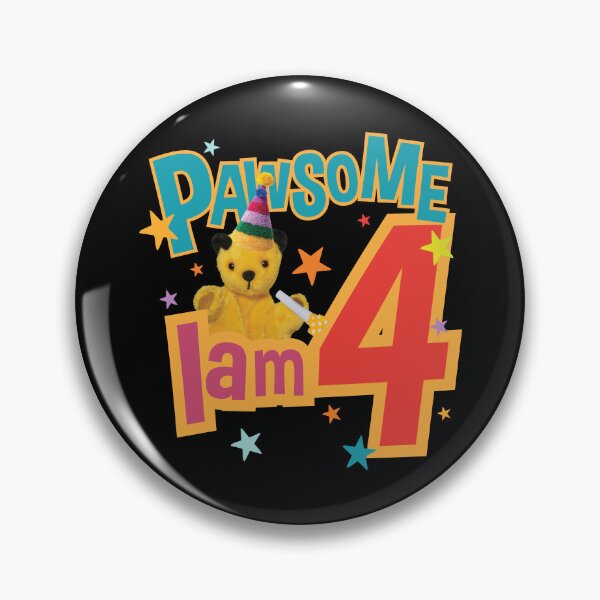 Item preview, Sooty I Am Four 4th Birthday Pawsome Kids designed and sold by All-And-Every.