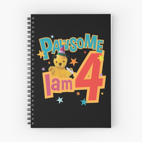 Item preview, Sooty I Am Four 4th Birthday Pawsome Kids designed and sold by All-And-Every.