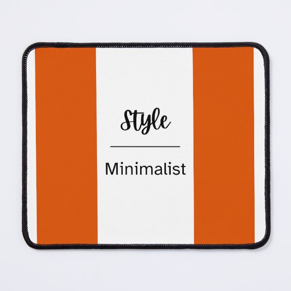 Item preview, Style Minimalist Orange and White Color designed and sold by AndysTeeShop.