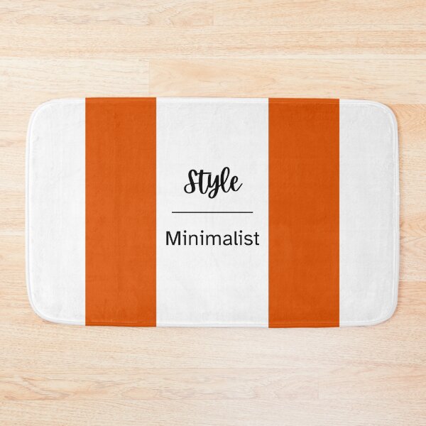 Item preview, Style Minimalist Orange and White Color designed and sold by AndysTeeShop.