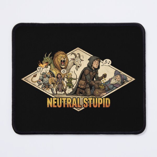 Item preview, Neutral Stupid Looting Wizard Funny RPG Chimera Art designed and sold by Fenay Designs.