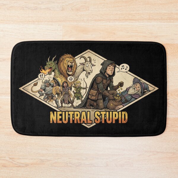 Item preview, Neutral Stupid Looting Wizard Funny RPG Chimera Art designed and sold by Fenay Designs.
