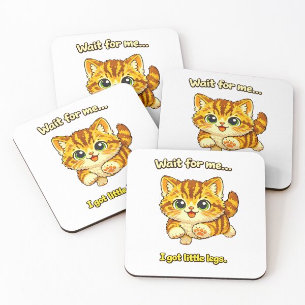 Item preview, Cute Running Kitten With Little Legs designed and sold by madebysiwa.