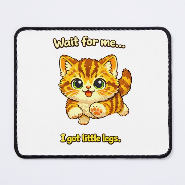 Item preview, Cute Running Kitten With Little Legs designed and sold by madebysiwa.