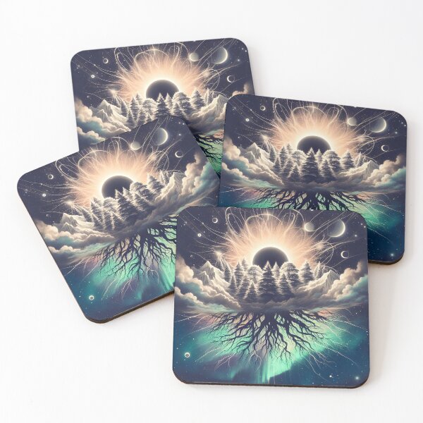Item preview, Layered Northern Lights, Ai Generated Art   designed and sold by ACC .