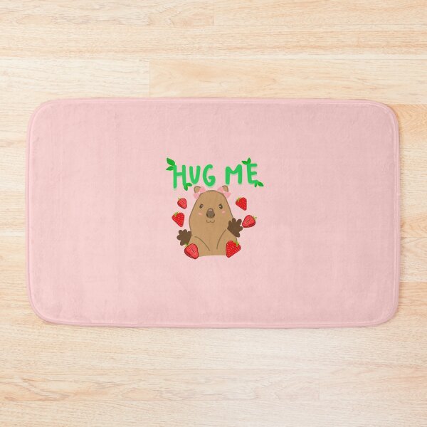 Item preview, Hug Me Strawberry Quokka | Cute Animal Art designed and sold by PawfectlyBless.