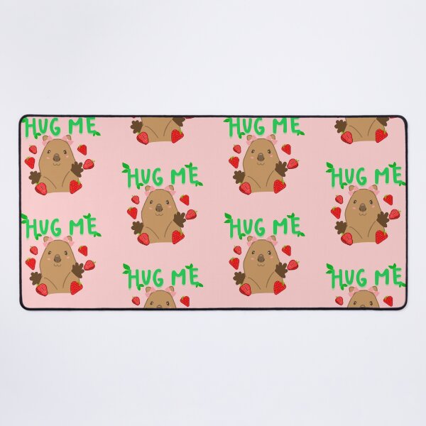 Item preview, Hug Me Strawberry Quokka | Cute Animal Art designed and sold by PawfectlyBless.