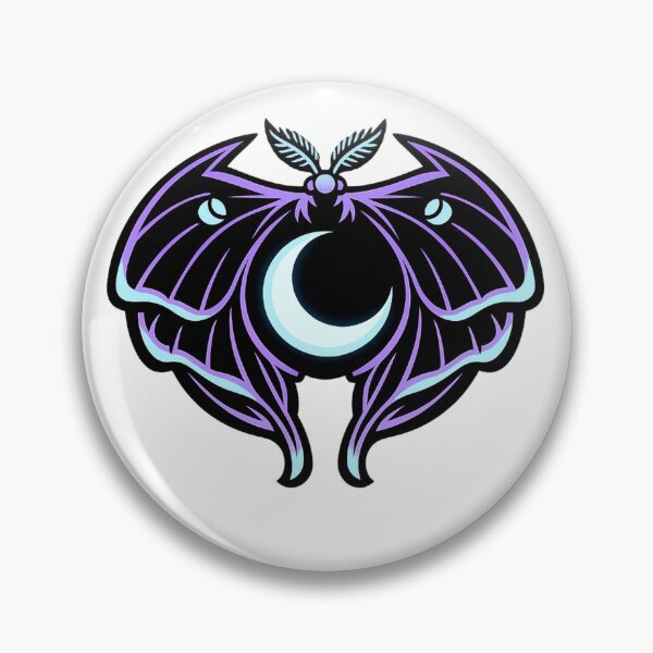 Item preview, Lunar Moth Sigil – Mystic Celestial Emblem designed and sold by wait4signal.