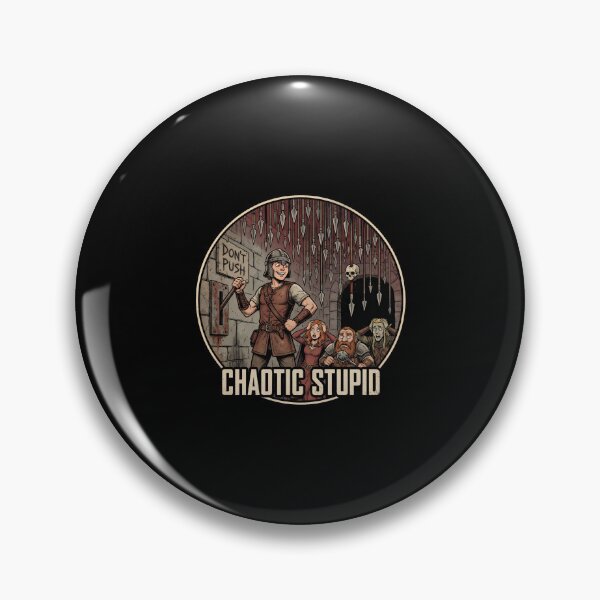 Item preview, Chaotic Stupid Don't Push Lever Trap Funny RPG designed and sold by Fenay Designs.