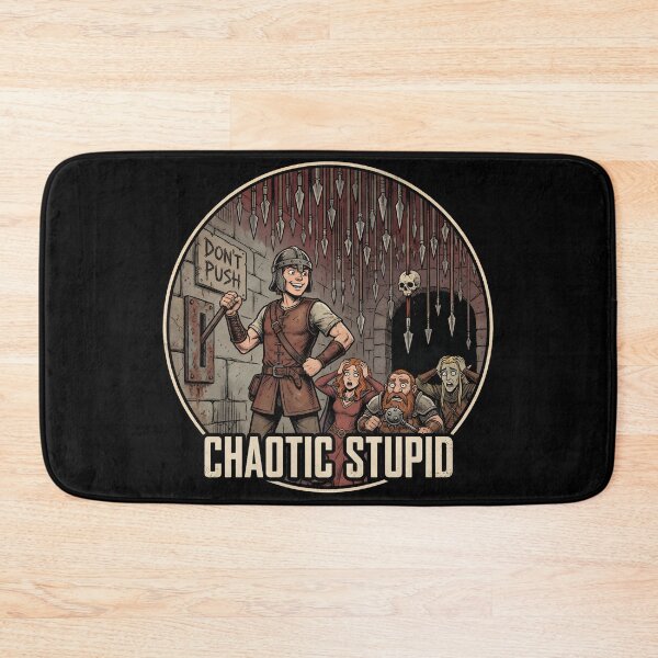 Item preview, Chaotic Stupid Don't Push Lever Trap Funny RPG designed and sold by Fenay Designs.