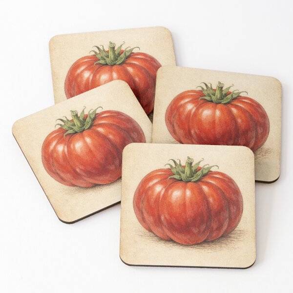 Item preview, Vintage Heirloom Tomato Art Print – Rustic Farmhouse Botanical Illustration designed and sold by Darlin8888.
