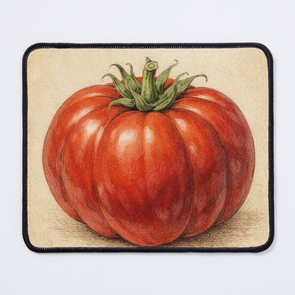 Item preview, Vintage Heirloom Tomato Art Print – Rustic Farmhouse Botanical Illustration designed and sold by Darlin8888.