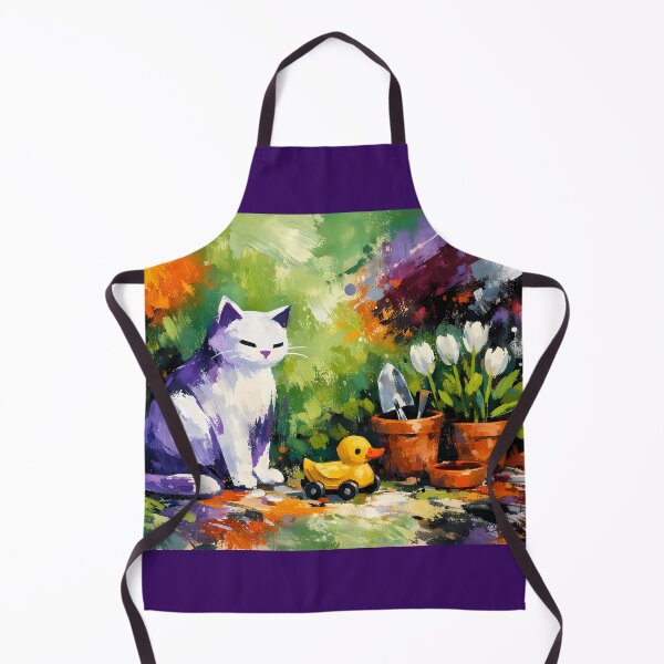 Item preview, Playful Cat Among Garden Accents designed and sold by cuprum.