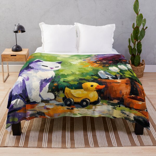 Item preview, Playful Cat Among Garden Accents designed and sold by cuprum.
