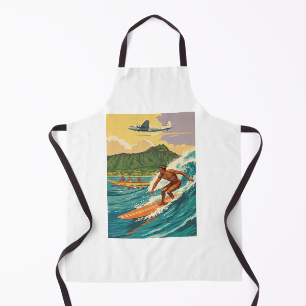 Item preview, Vintage Hawaii Tropical Surfing and Ocean Seaplane Scene designed and sold by TeeARTHY.
