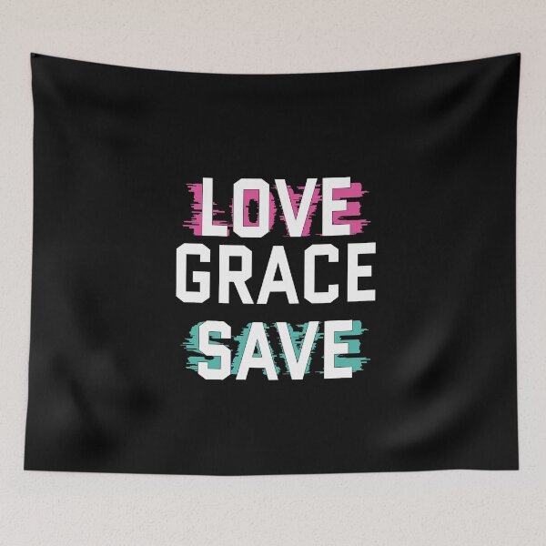 Item preview, Love Grace Save Modern Christian Design designed and sold by Sunniz.