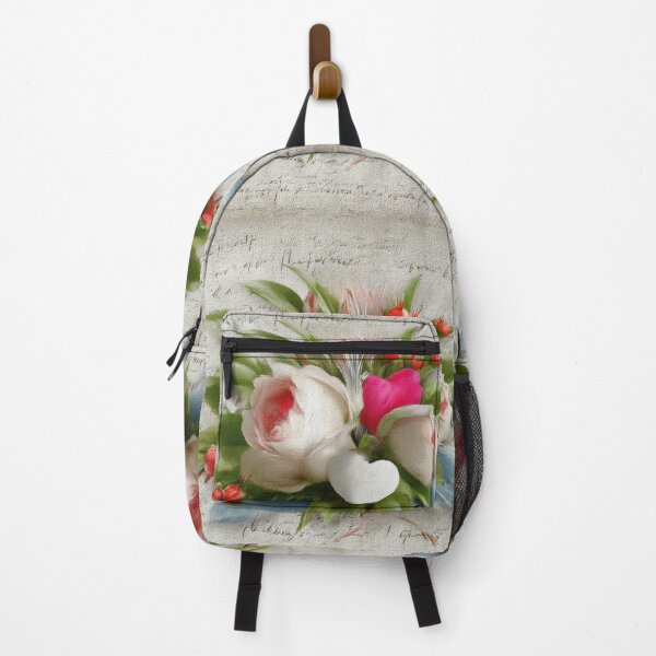 Item preview, Romantic vintage style bouquet with roses and spring flowers, soft shabby chic aesthetic. designed and sold by olenapetol.