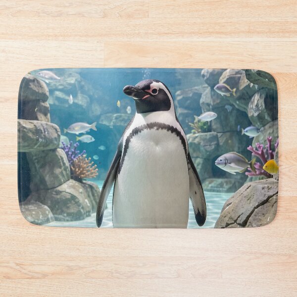 Item preview, Penguin standing at an Aquarium designed and sold by MiaRose85.