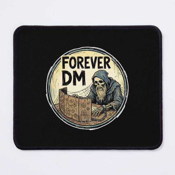 Item preview, Forever DM Bearded Skeleton Game Master Retro RPG Design designed and sold by Fenay Designs.