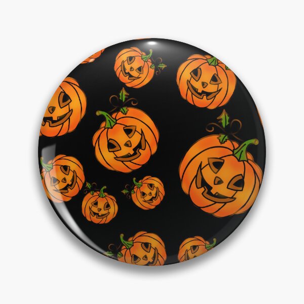 Item preview, Fun Halloween pumpkins jack-o-lantern pattern designed and sold by hollycooper.