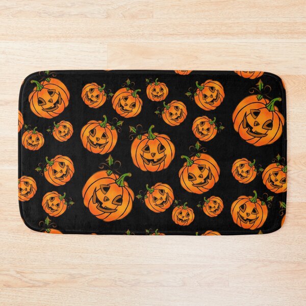 Item preview, Fun Halloween pumpkins jack-o-lantern pattern designed and sold by hollycooper.