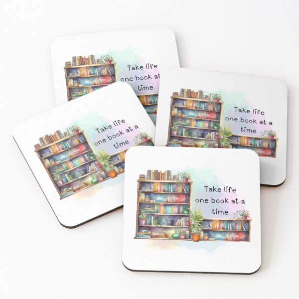 Item preview, Take life one book at a time designed and sold by Shining Bright Arts, Crafts & Illustration.