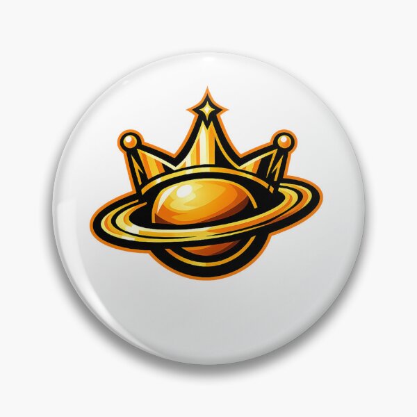 Item preview, Planet Crown Emblem – Golden Saturn Space Symbol designed and sold by wait4signal.