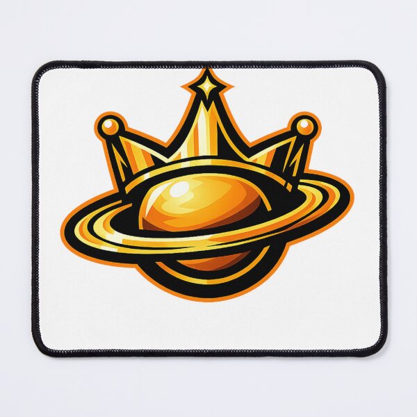 Item preview, Planet Crown Emblem – Golden Saturn Space Symbol designed and sold by wait4signal.