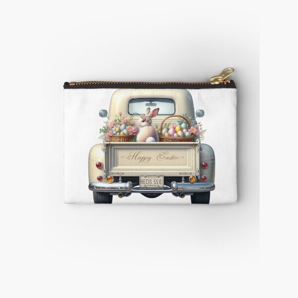 Item preview, Easter Spring Truck Design, Easter Cute Bunny, Floral Truck Art, Vintage Spring Paster Truck designed and sold by gabrielakrall.