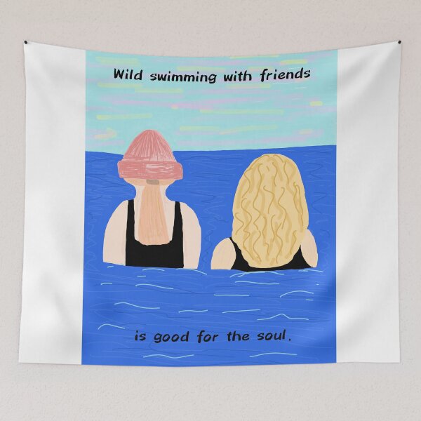 Item preview, Wild swimming with friends designed and sold by CRomanoArt.