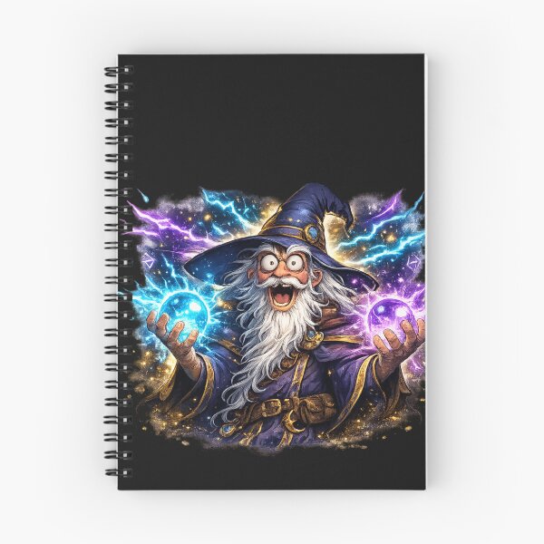Item preview, Funny Powerful Wizard With Magic Orbs designed and sold by madebysiwa.