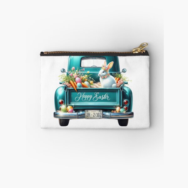 Item preview, Happy Easter Spring Truck Design, Easter Cute Bunny, Floral Truck Art, Vintage Spring Paster Truck designed and sold by gabrielakrall.
