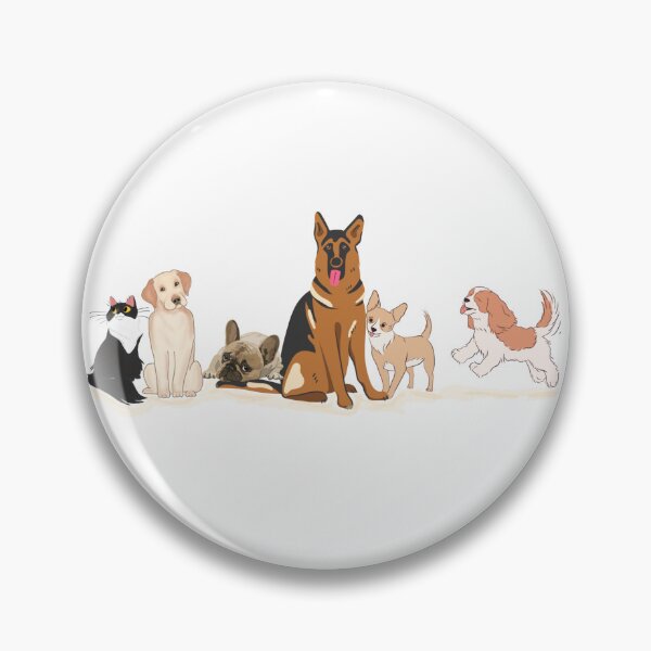 Item preview, Grupo de Cachorrinhos Amigos e Gato Preto designed and sold by Dhiessi.