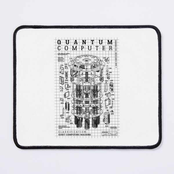 Item preview, Quantum Computer Diagram Qubit Computing Physics Science Lab designed and sold by GrandeDuc.
