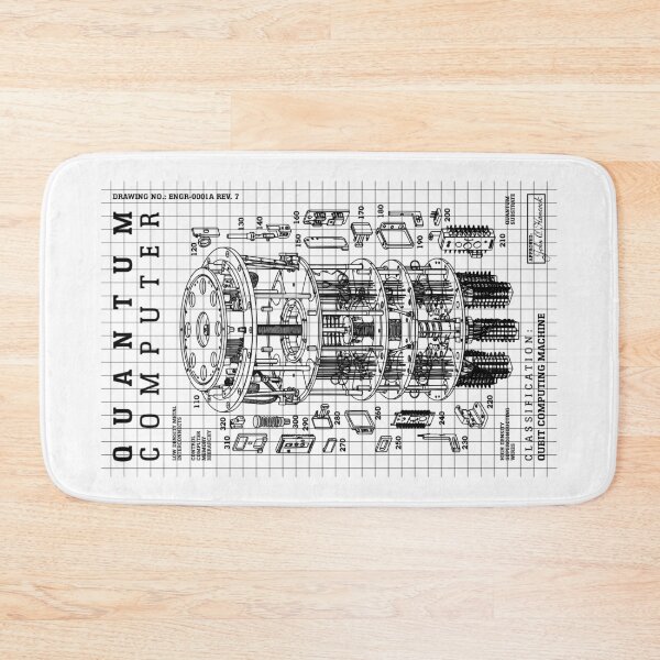 Item preview, Quantum Computer Diagram Qubit Computing Physics Science Lab designed and sold by GrandeDuc.