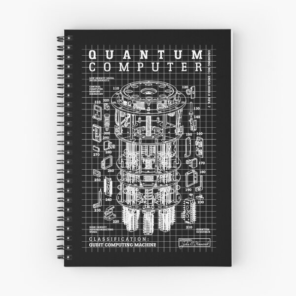 Item preview, Quantum Computer Diagram Qubit Computing Physics Science Lab designed and sold by GrandeDuc.