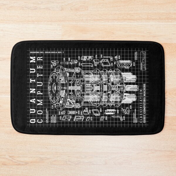 Item preview, Quantum Computer Diagram Qubit Computing Physics Science Lab designed and sold by GrandeDuc.