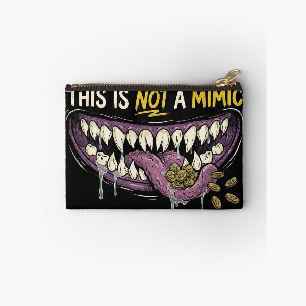 Item preview, This Is Not A Mimic Funny Monster Mouth Gold Coins designed and sold by Fenay Designs.