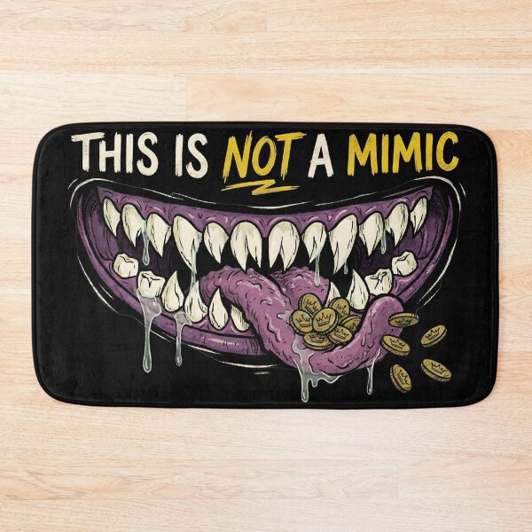 Item preview, This Is Not A Mimic Funny Monster Mouth Gold Coins designed and sold by Fenay Designs.