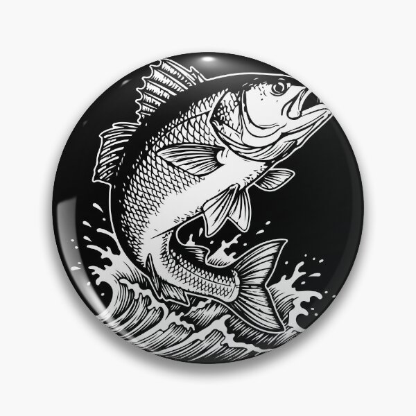 Item preview, Inshore Striker - Sea Bass and Ocean Waves designed and sold by PixelStudioBe.