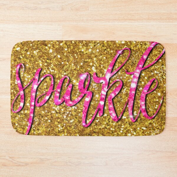 Item preview, Sparkle quote, Gold Sparkle, sparkling pink Glitter graffiti  designed and sold by hollycooper.