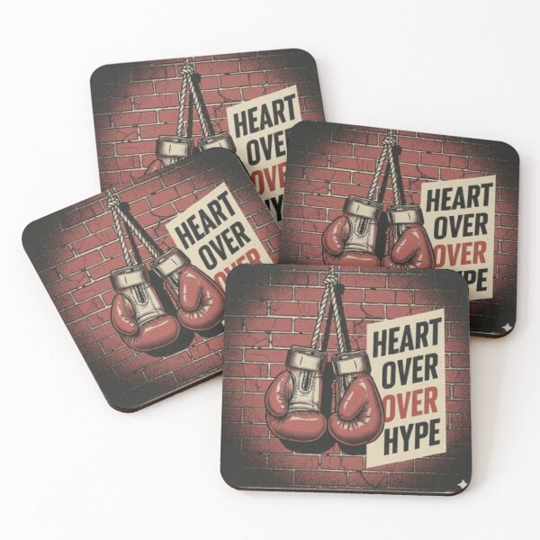 Item preview, HERAT "OVER" HYPE– Vintage Boxing Gloves Gym Training Design designed and sold by BuiltByDiscipline.