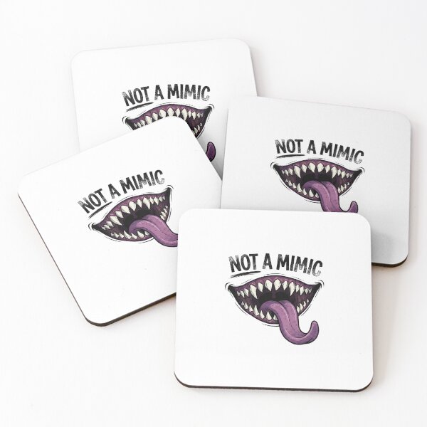 Item preview, Not A Mimic Funny Purple Monster Mouth Tabletop Gaming designed and sold by Fenay Designs.
