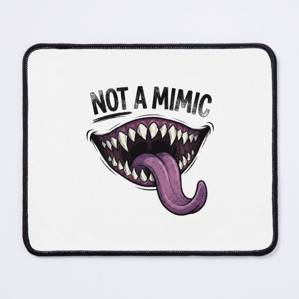 Item preview, Not A Mimic Funny Purple Monster Mouth Tabletop Gaming designed and sold by Fenay Designs.