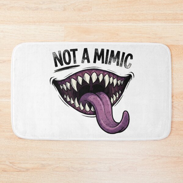 Item preview, Not A Mimic Funny Purple Monster Mouth Tabletop Gaming designed and sold by Fenay Designs.