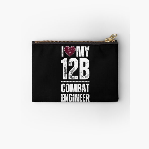 Item preview, I Love My 12B Combat Engineer – Proud Army MOS Support Design for Military Families & Soldiers Red Heart Destressed White Font designed and sold by GFamilyC.