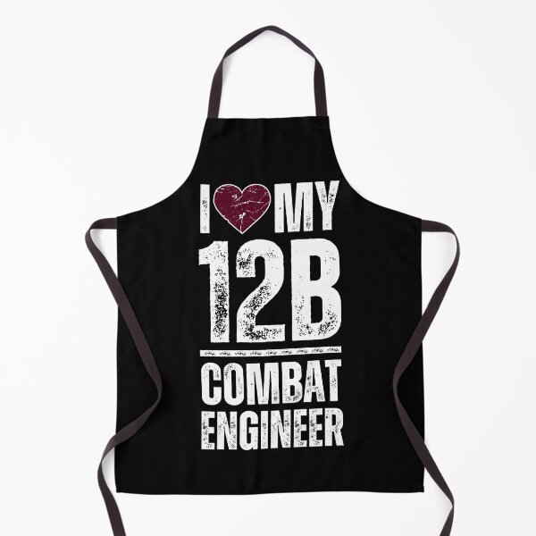 Item preview, I Love My 12B Combat Engineer – Proud Army MOS Support Design for Military Families & Soldiers Red Heart Destressed White Font designed and sold by GFamilyC.