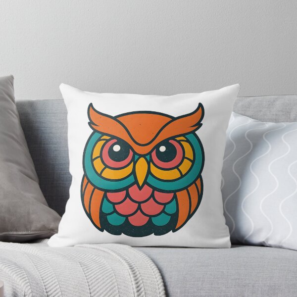 Item preview, Retro Owl – 70s Geometric Design designed and sold by Sunset Syndicate.